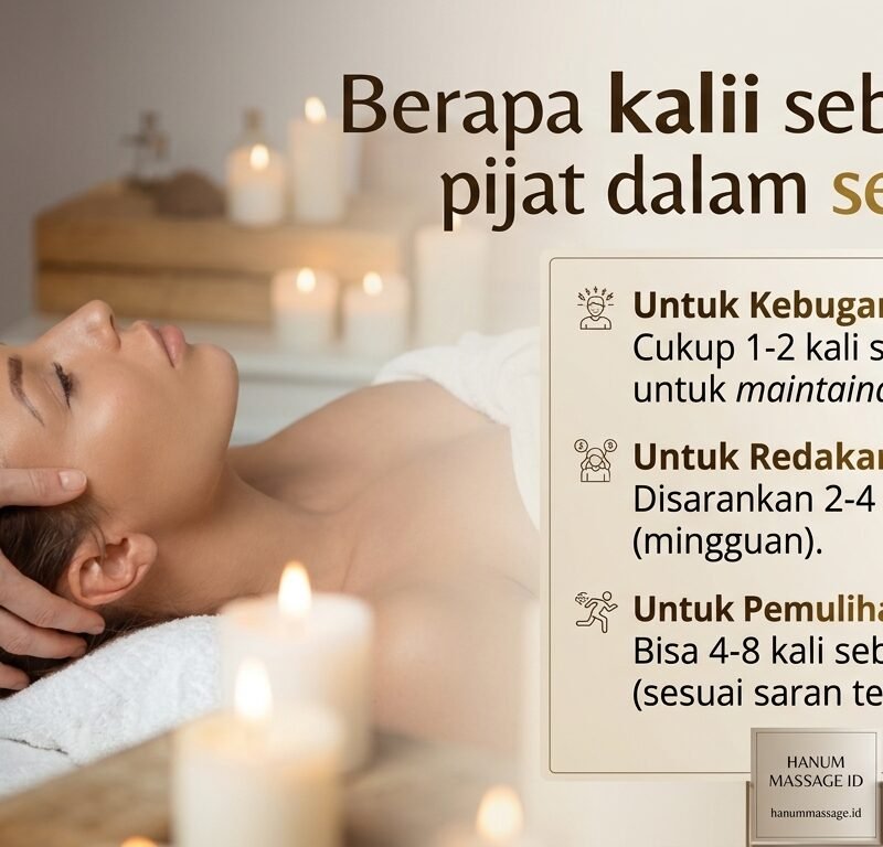 Berapa kali sebaiknya pijat dalam sebulan?